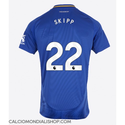 Maglie da calcio Leicester City Oliver Skipp #22 Prima Maglia 2024-25 Manica Corta